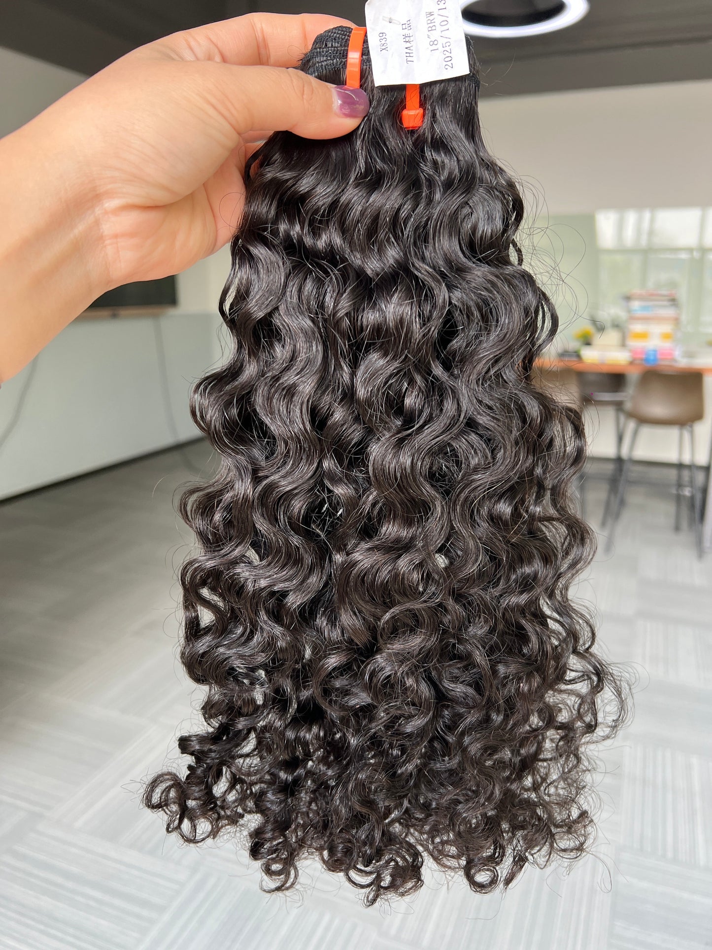 Thai Raw New Hair 100% Unprocessed Raw Virgin Burmese Curly Hair Bundle