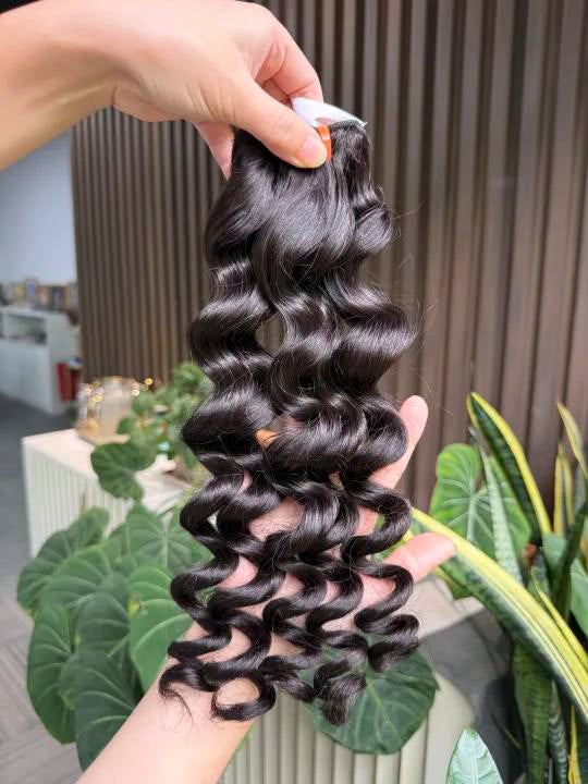 חבילת שיער גלים בתולה גולמית תאילנדית חדשה 100% לא מעובדת