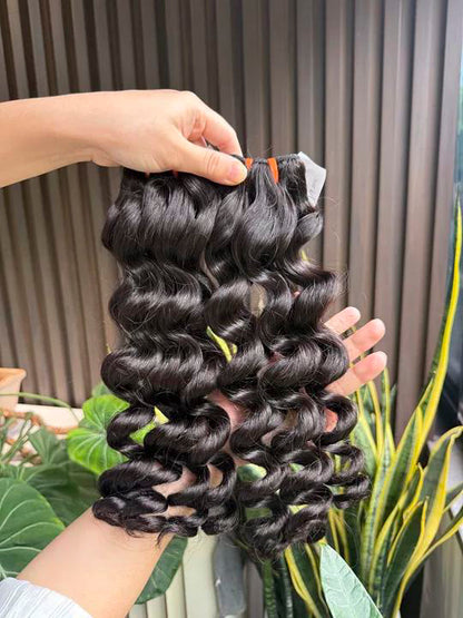 חבילת שיער גלים בתולה גולמית תאילנדית חדשה 100% לא מעובדת