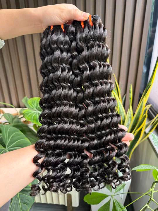 Thai Raw New Hair 100% Unprocessed Raw Virgin Deep Wave Hair Bundle