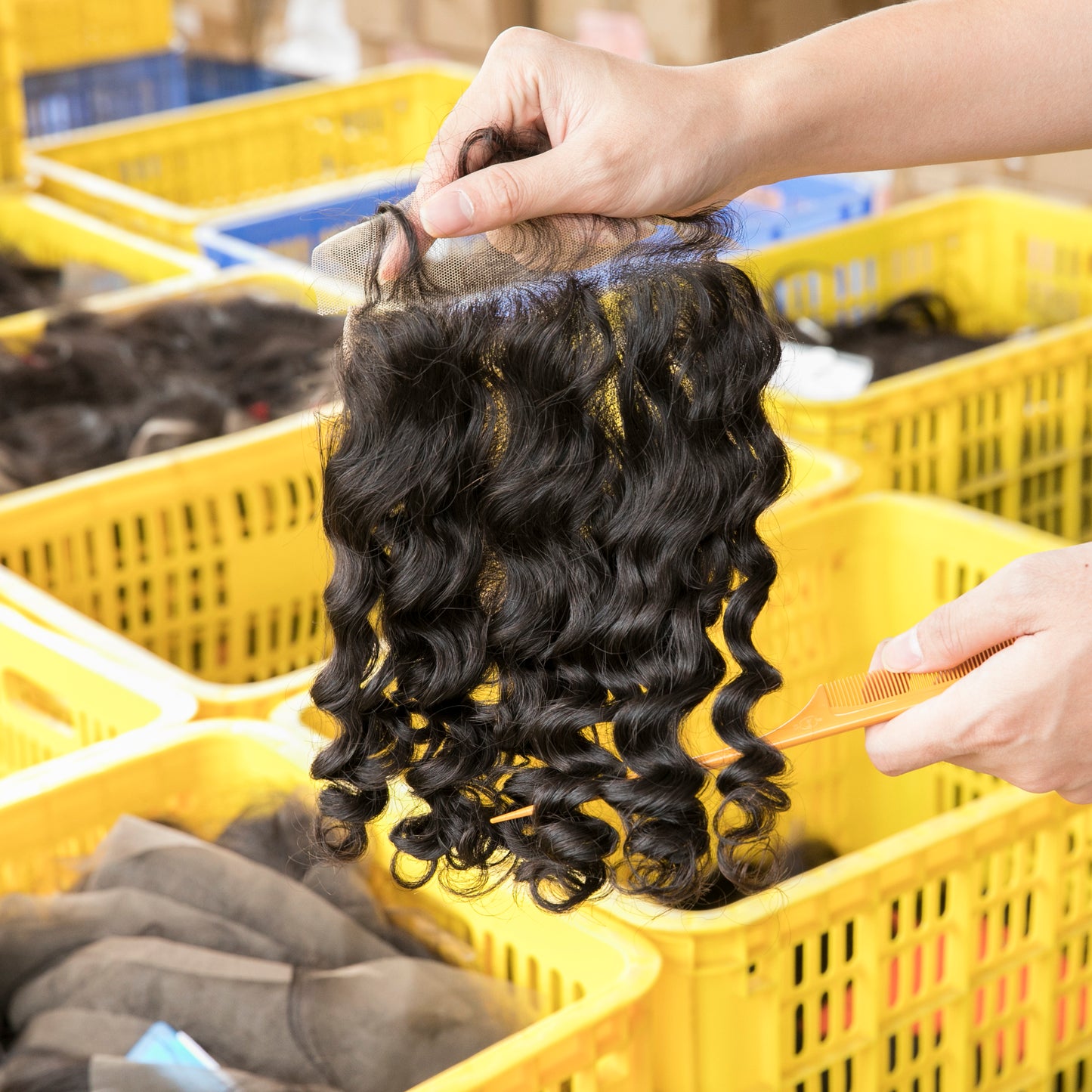 5x5 HD Lace Closure Deep Wave Brazilian Human Hair HD Lace Pre-Plucked