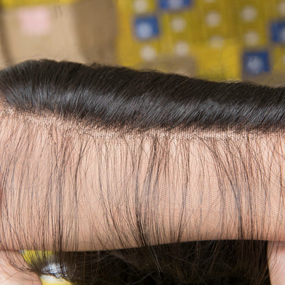 5x5 HD Lace Closure Straight Brazilian Human Hair HD Lace Pre-Plucked