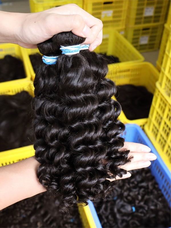 KBL XR Brazilian 100% Unprocessed Deep Wave Virgin Hair Bundle-Hot Selling