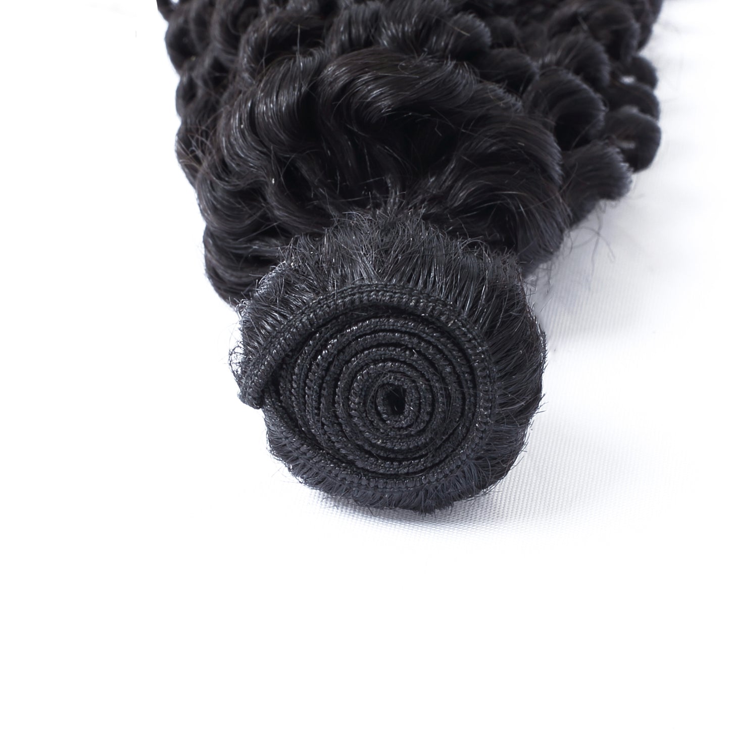 Blue Rubber Band 100% Unprocessed Brazilian Virgin Curly Wave Hair Bundle