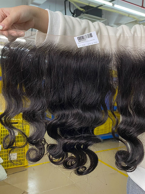 13X4 HD Lace Frontal 100% Brazilian Human Loose Wave Hair —Pre Plucked