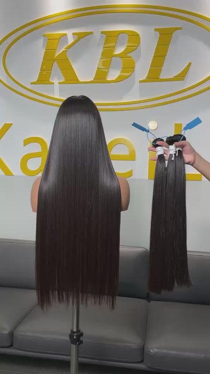 KBLFORSALON Luxury T1 White Rope Band 100% Unprocessed Virgin Brazilian Straight Hair Bundle